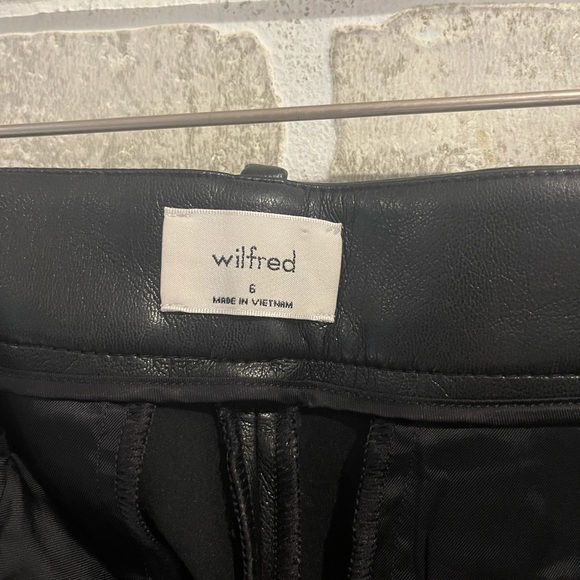 Wilfred Vegan Leather Effortless Pants - Picture 4 of 4